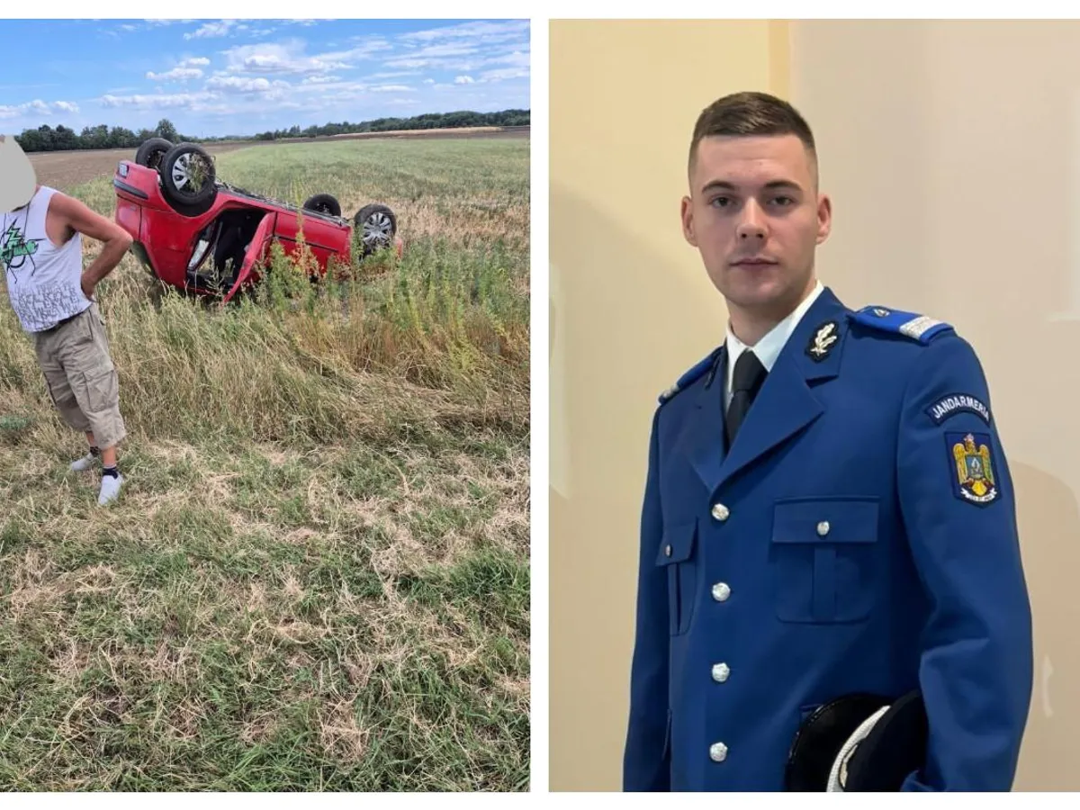 Foto: Jandarmul a intervenit în accident Sursa: IJJ Vrancea