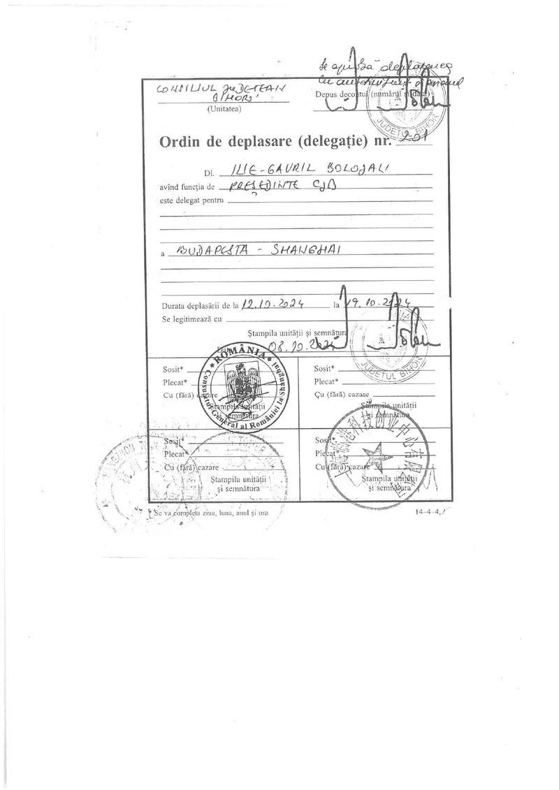 Dispozitie plata Ilie Bolojan deplasare China pg3