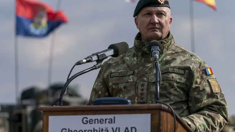 Generalul Vlad Gheorghiţă, în Poligonul Smârdan - Foto: INQUAM PHOTOS/Pană Tudor