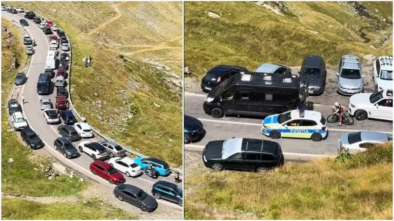 Numai pe acolo să n-ai drum în minivacanță! Aglomerație înnebunitoare pe Transfăgărășan! Cauza? - Foto: TikTok(imagine cu rol ilustrativ)
