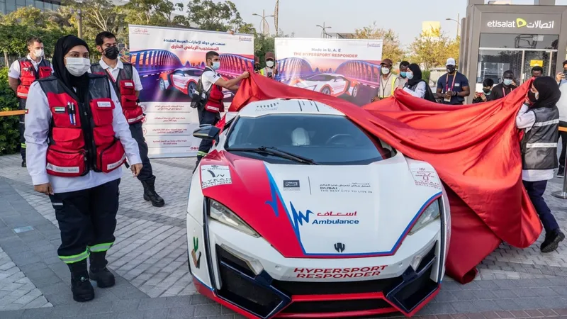„HyperSport Responder”, cea mai scumpă și mai rapidă ambulanță din lume. / Foto: wam.ae