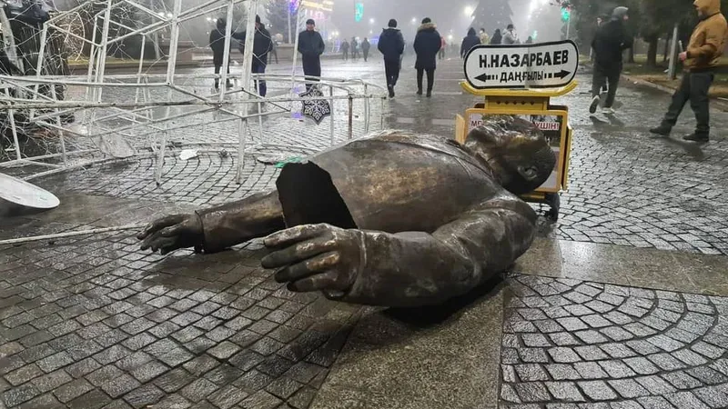 Cel puțin 160 de oameni au fost uciși în revolta din Kazahstan. FOTO: Twitter