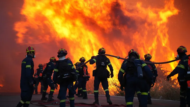 A început sezonul incendiilor în Grecia. Arde o insulă din Marea Egee. Mână criminală? - Foto: Profimedia Images