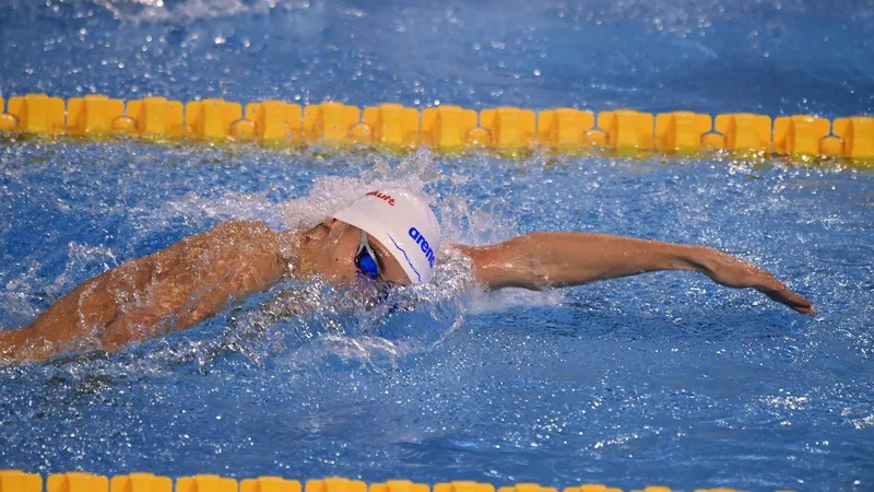 David Popovici, calificat cu cel mai bun timp în finala la 200 m liber, la Europenele de la Otopeni - Foto: Profimedia Images/ Imagine cu caracter ilustrativ