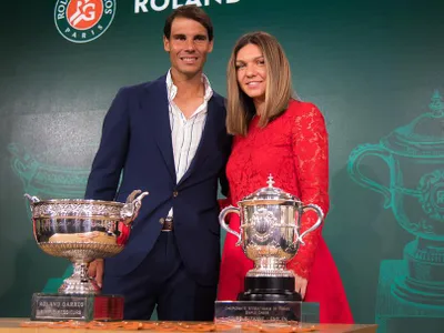 Simona Halep și Rafael Nadal, campionii de anul trecut de la Roland Garros au fost în centrul atenției la conferința de presă a ediției 2019 Foto: Facebook