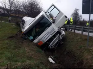 Autocisterna era încărcată cu 26 de tone de motorină