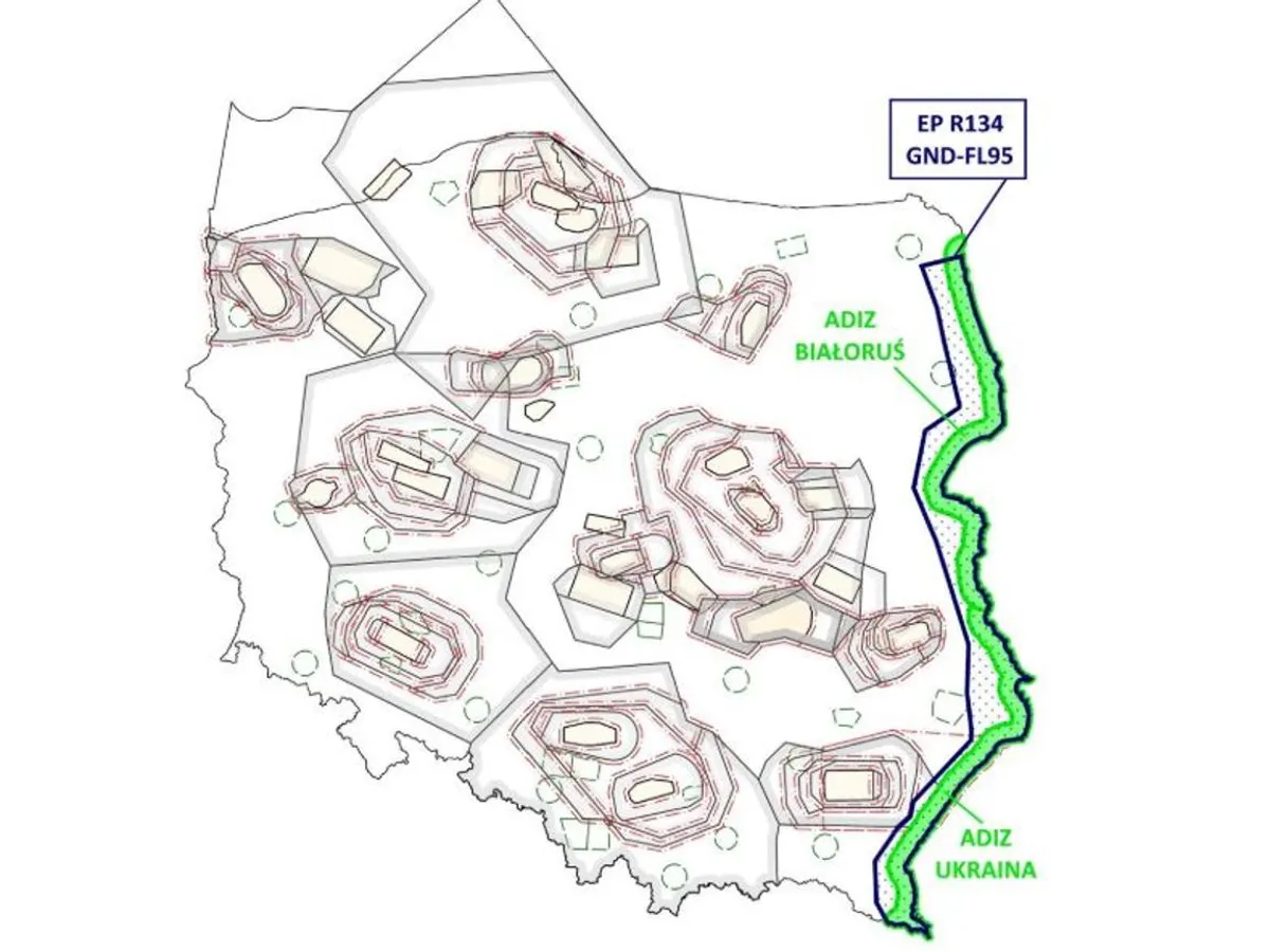Zonă restricții zbor - Polish military