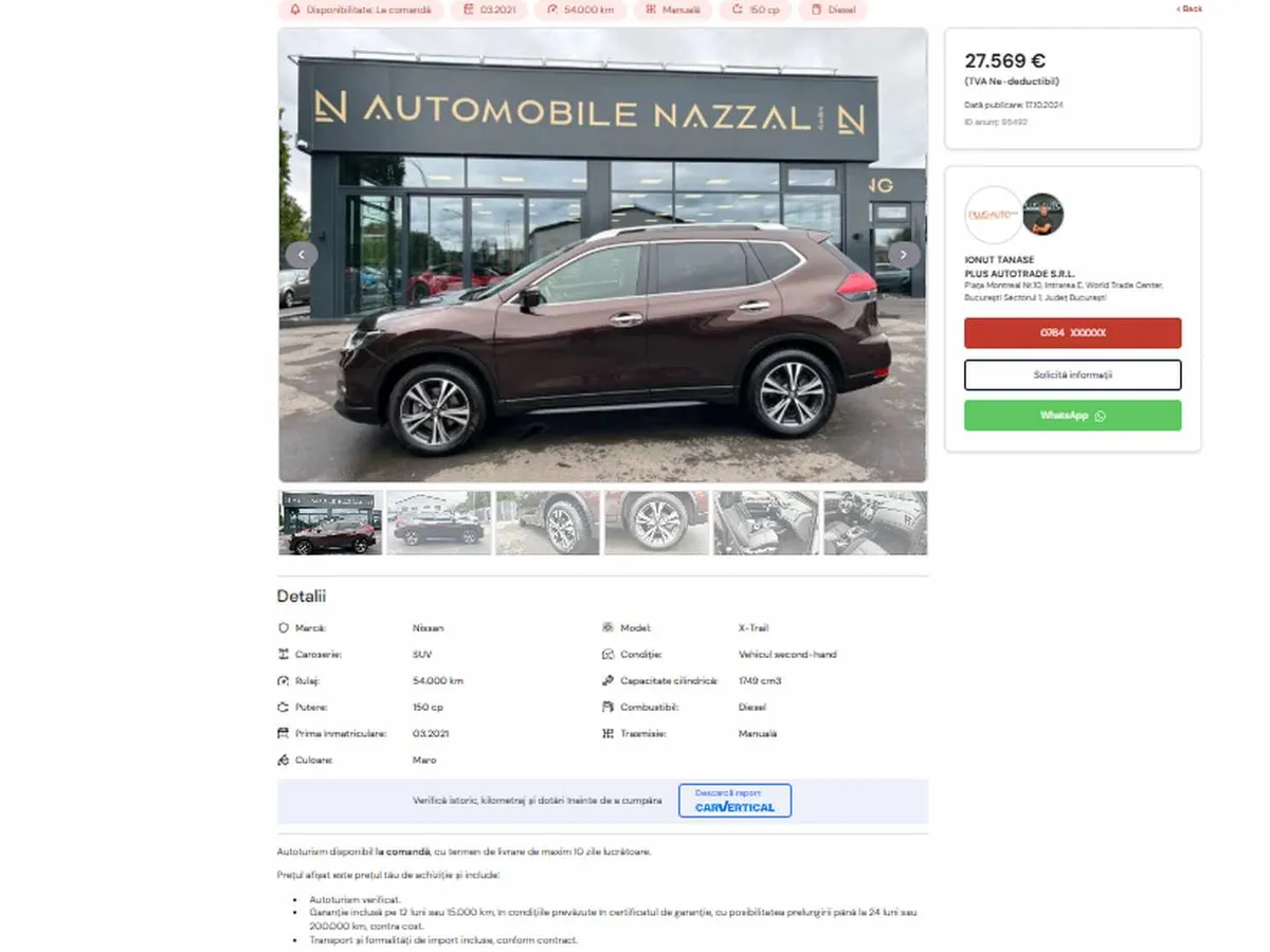 Ce SUV premium cu garanție, „nemăscărit” de samsari, găsești la preț de Dacia Bigster - Foto: captură ecran