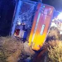 Un autocar cu 80 de ucraineni s-a răsturnat în Constanța. A fost activat Planul Roșu de intervenție Foto: Jurnalul.ro