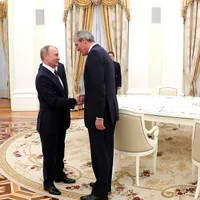 Rainer Seele și Vladimir Putin la Kremlin/FOTO: kremlin.ru