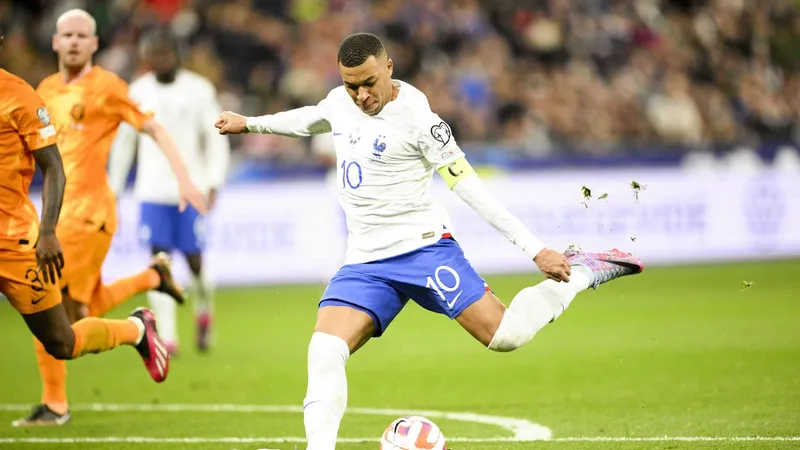 Kylian Mbappe, la primul său meci în postura de căpitan al Franței. - Foto: Profimedia Images