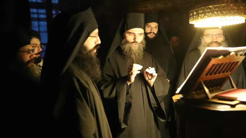 Peste 40 de călugări de pe Muntele Athos au murit de Covid-19 de la începutul pandemiei/FOTO: orthodoxtimes.com