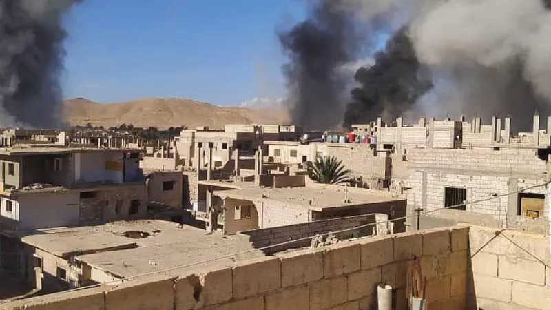 36 de morți și peste 50 de răniți într-un raid israelian lângă un sit greco-roman din Siria - Foto: X/ @Intel_Slava - Captura foto