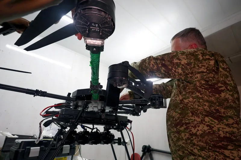 Atelierul de drone al Gărzii Naționale a Ucrainei - Foto: Profimedia Images