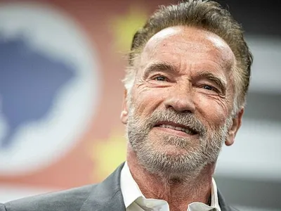 Arnold Schwartzenegger, pe Estado de São Paulo - Foto: Wikimedia/	Governo do Estado de São Paulo/CC BY 2.0