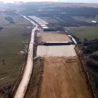 Lucrările de la tronsonul Sibiu - Boița/FOTO: YouTube (captură)