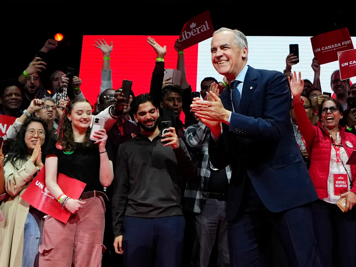 Liberalii conduși de premierul canadian Mark Carney au sărbătorit victoria alegerilor- Foto: Profimedia Images