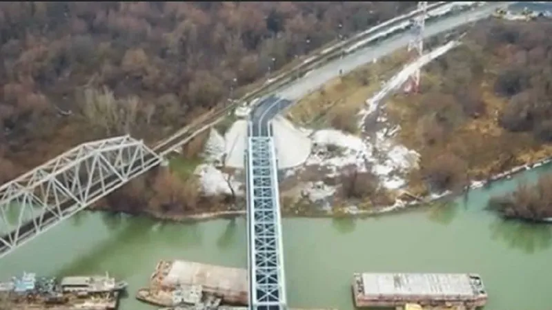 Podul de la Giurgiulești Foto: Radio Chișinău