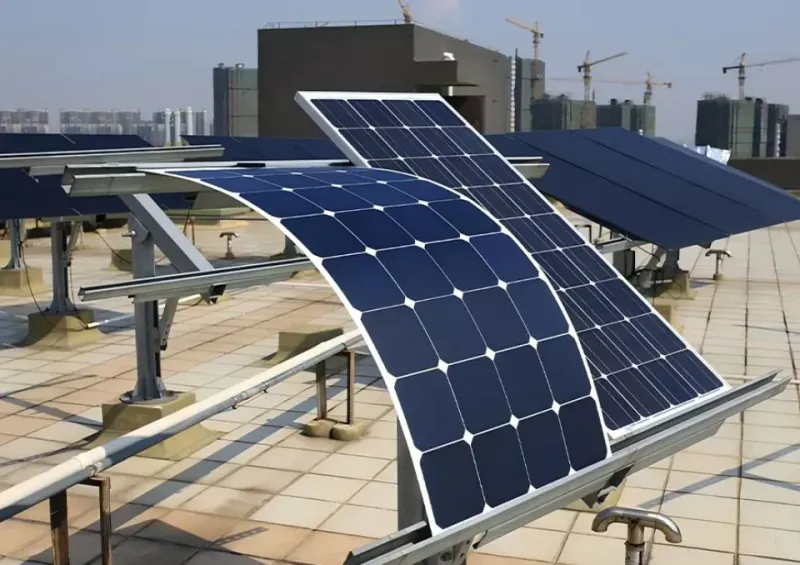 Panouri fotovoltaice thin film - Foto: bluebirdsolar.com