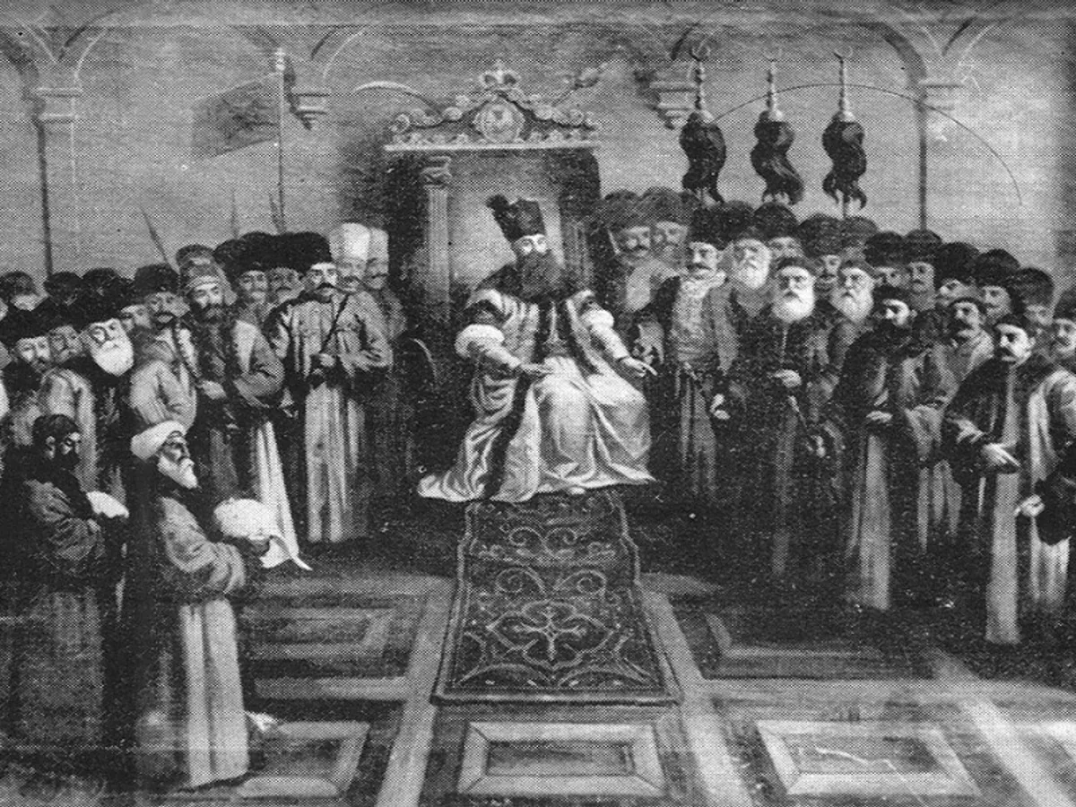Domnitor fanariot și boierii timpului - Foto: arhiva