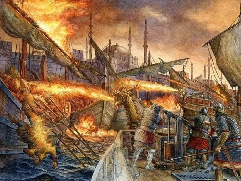 Ce era focul grecesc, arma de temut a Imperiului Bizantin