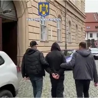 Suspect dus la audieri FOTO: Captură video/Poliția Română