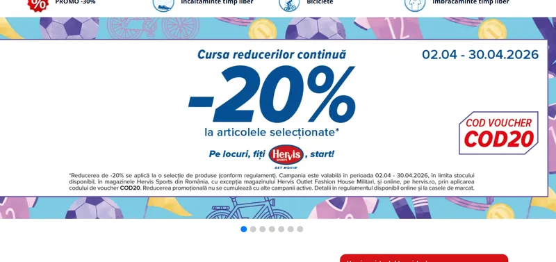 Ofertă Hervis - Foto: hervis.ro