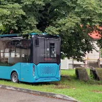 Un orășel din România s-a dotat cu autobuze electrice. Stau la soare. N-au curent și asfalt - Foto: pandurul.ro