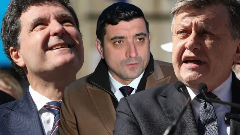 Nicușor Dan, George Simion, Crin Antonescu - Foto: INQUAM PHOTOS / Octav Ganea