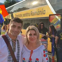 Gianina Șerban și George Simion/FOTO: facebook.com