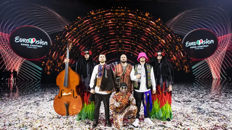 Ucraina, reprezentată de Kalush Orchestra, a câştigat Eurovision 2022. România, pe locul 18. / Foto: eurovision.tv