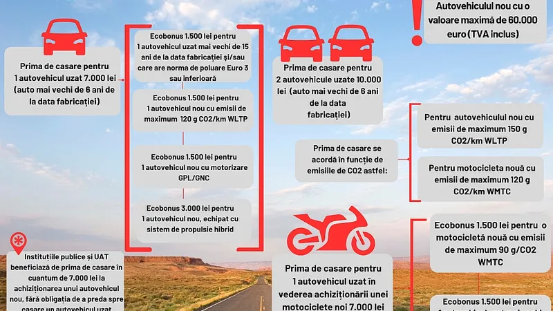 Noutățile Rabla și Rabla Plus 2024: Praguri de 60.000 € și 70.000 €, primă electrică tăiată cu 50% - Foto: afm.ro