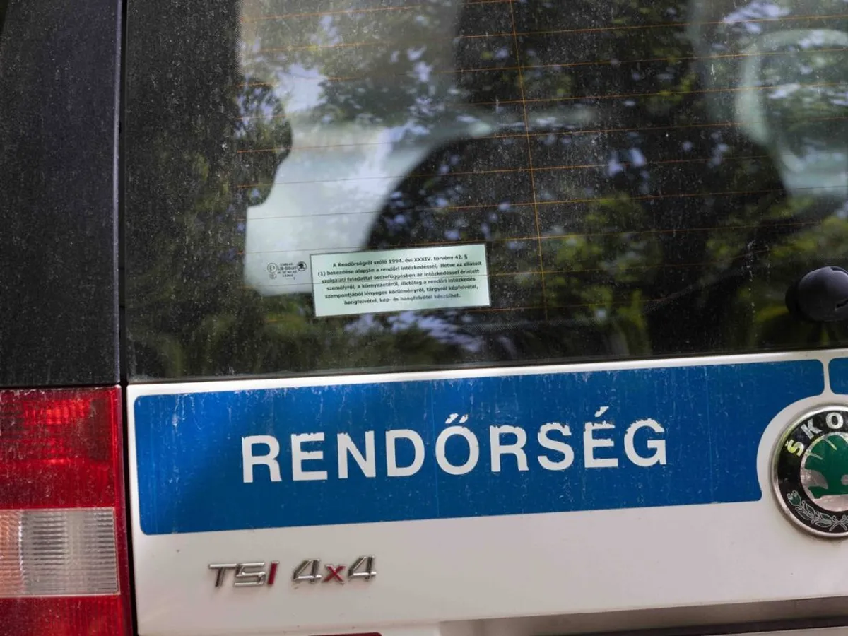 Vehicul al Poliţiei Maghiare - Foto: Profimedia Images