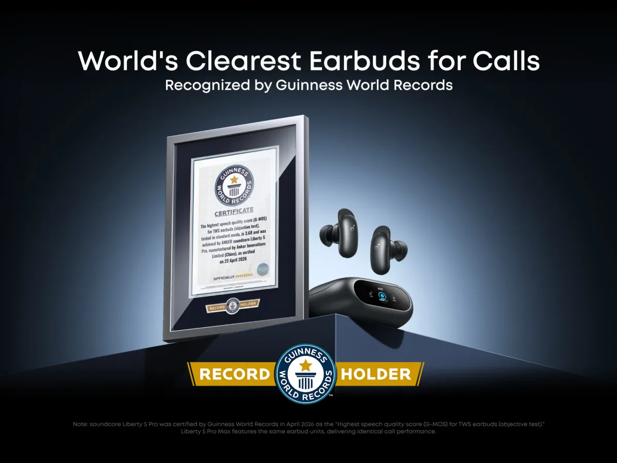 Căștile soundcore Liberty 5 Pro sunt deținătoarele unui record mondial Foto: soundcore.com