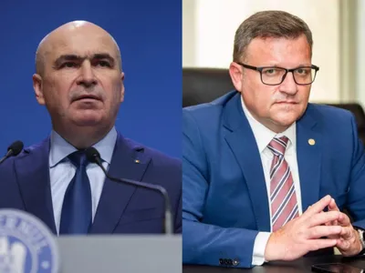 Bolojan și Marius Budăi pe contre - Foto: INQUAM PHOTOS / Octav Ganea