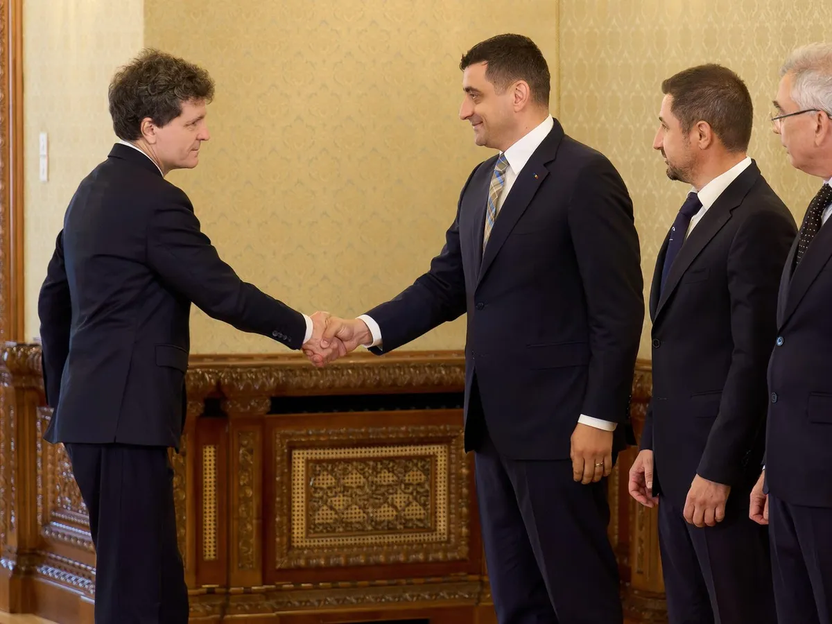 Nicușor Dan și delegația AUR la Cotroceni - Foto: Profimedia images