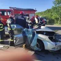 Accident la Nistorești Foto: ISU Prahova/Facebook