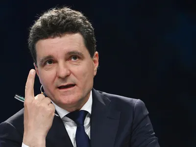 Nicuşor Dan, la dezbaterea de la Euronews, de pe 8 mai - Foto: INQUAM PHOTOS/Alex Nicodim
