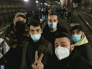 Sindicaliștii au blocat vineri metroul din București, în dispreț față de lege și călători. Foto USLM