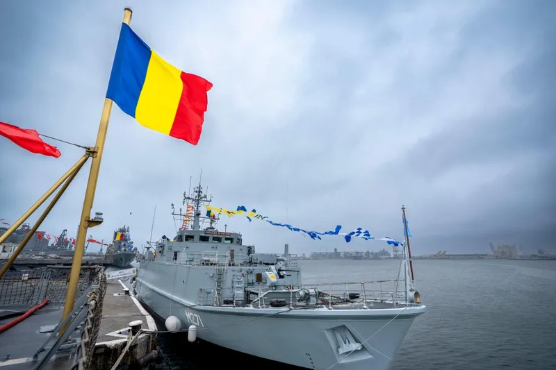 Noul v&acirc;nător de mine marine al Forţelor Navale Rom&acirc;ne - Foto: MApN.ro