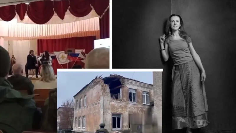 Rachetele HIMARS au spulberat concertul unei rusoaice pro-război pentru soldații ruși - Foto: X/ @TinuFella