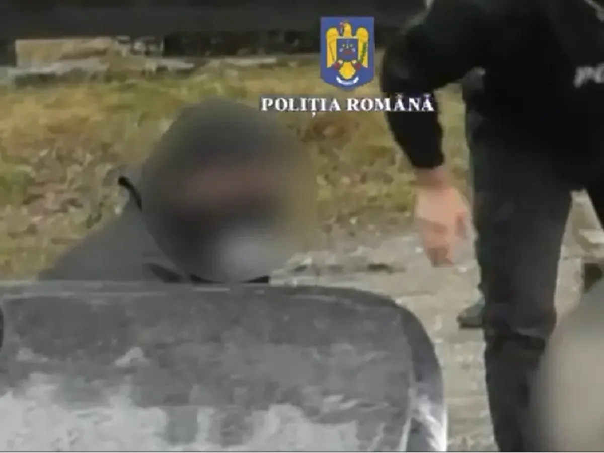 Răpitorii au fost prinși în trafic Foto: captură video Poliția Română