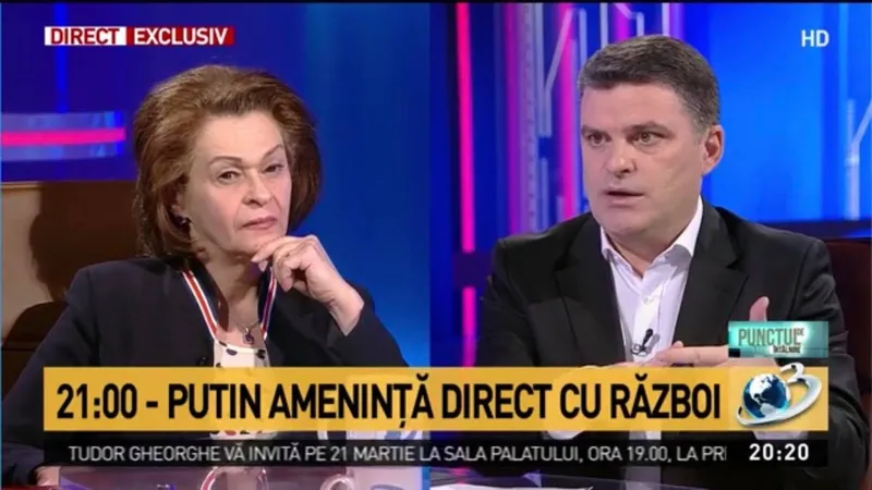 Cristina Tarcea, în studioul Antena 3