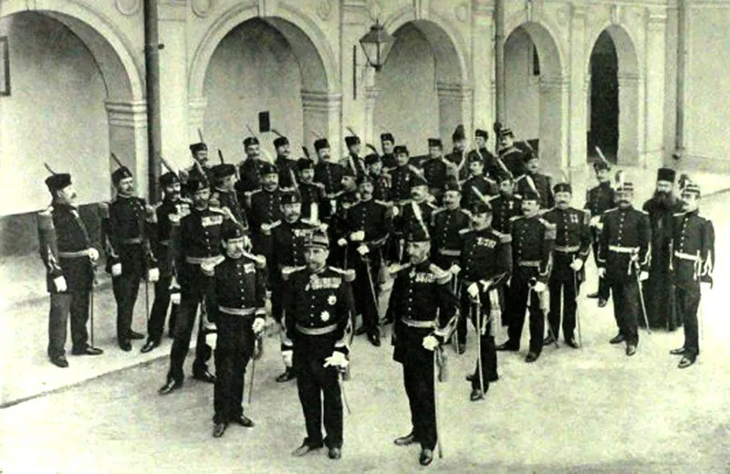 Ofițeri și soldați Alexandru Ioan Cuza
