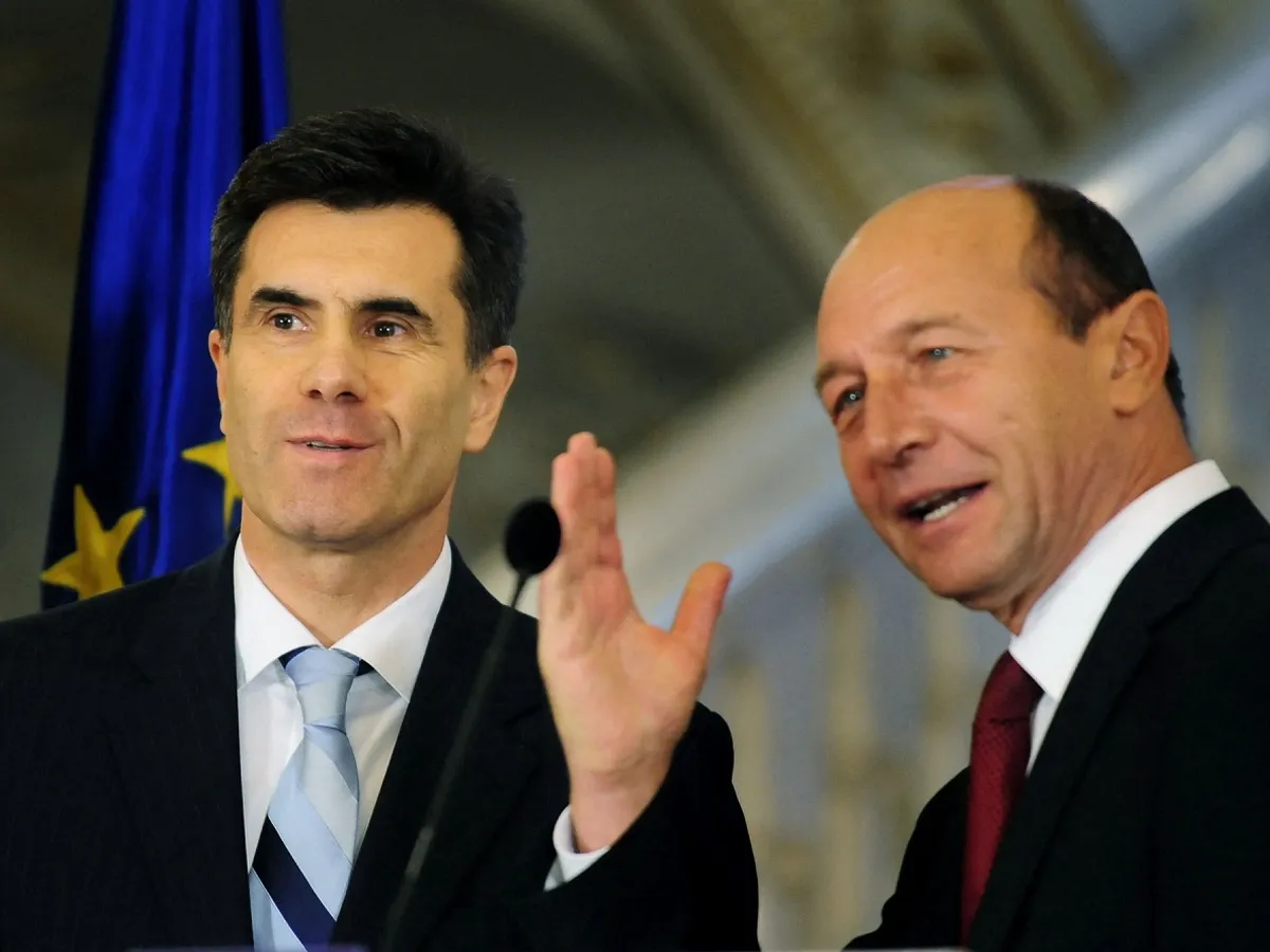 Lucian Croitoru și Traian Băsescu