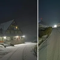 A căzut prima ninsoare în România. Pe Transfăgărăşan s-a așternut un strat de 3 cm de zăpadă - FOTO: Facebook/Surdu Radu