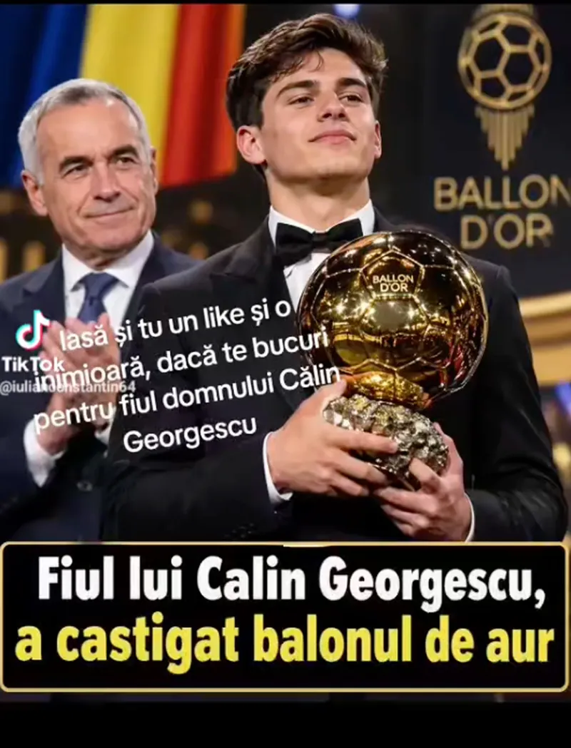 fiul lui călin georgescu - balonul de aur