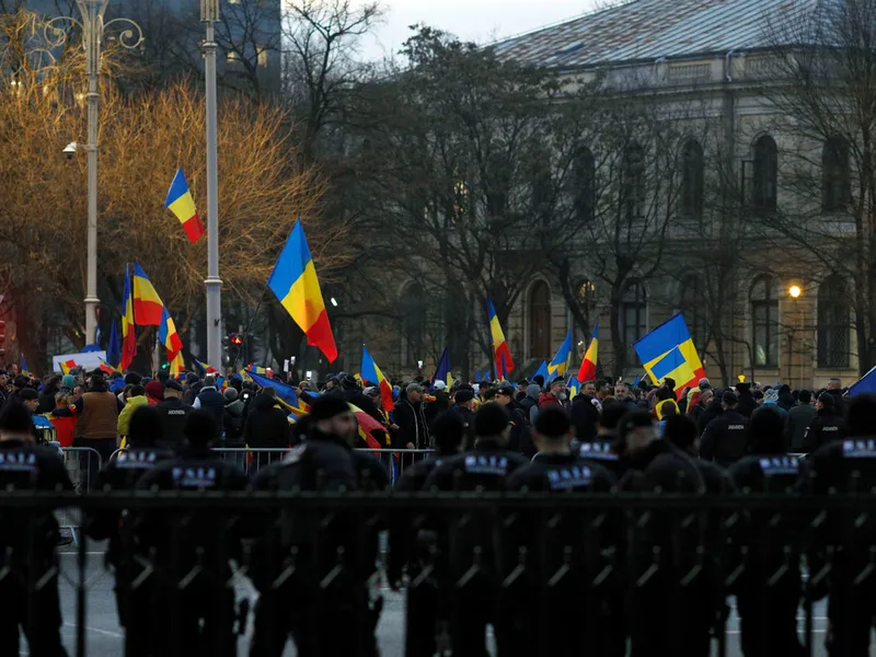 Protest AUR față de anularea alegerilor, astăzi, în București. Anunță „cel puţin 30.000 de persoane” - Foto: INQUAM PHOTOS/ Malina Norocea - Imagine cu rol ilustrativ