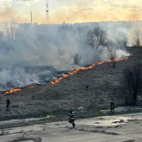 Incendiu în Delta Văcărești Foto: ISU București-Ilfov