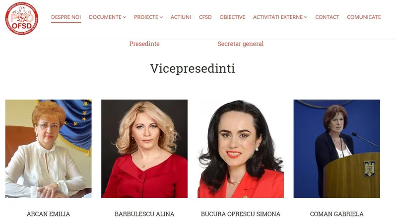 Gabriela Coman, vicepreședintă OFSD. Sursa: ofsd.ro